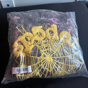 Camo Spider Web Graphic Hoodie